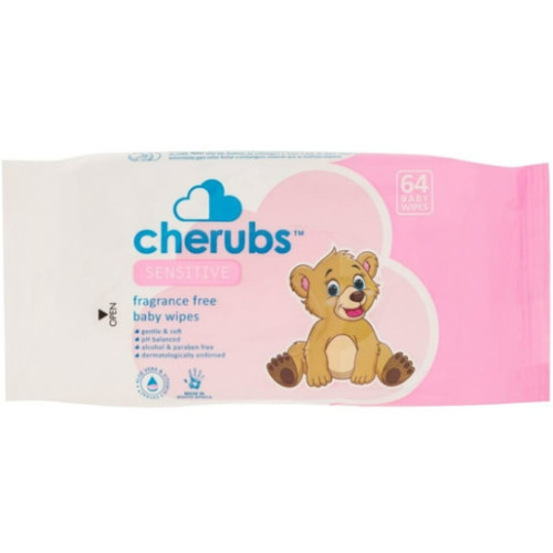 CHERUBS WIPES 12X64'S FRAG FREE